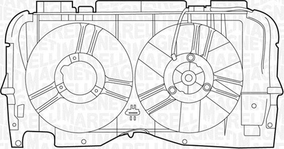 Magneti Marelli 069422371010 - Вентилятор, охлаждение двигателя autospares.lv