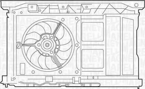 Magneti Marelli 069422290010 - Вентилятор, охлаждение двигателя autospares.lv