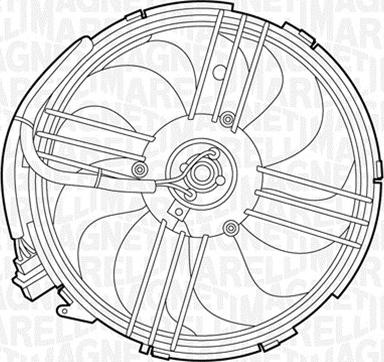 Magneti Marelli 069422264010 - Вентилятор, охлаждение двигателя autospares.lv