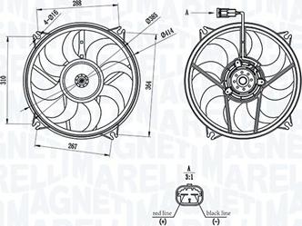 Magneti Marelli 069422708010 - Вентилятор, охлаждение двигателя autospares.lv