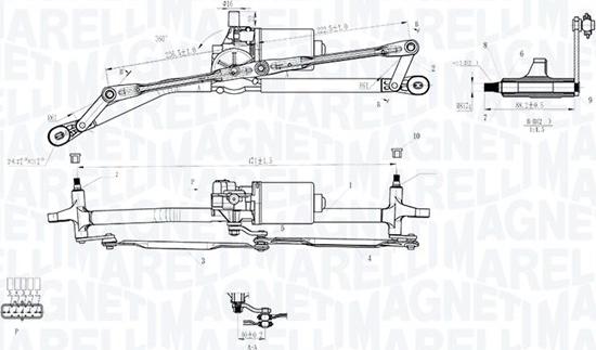 Magneti Marelli 064012005011 - Система очистки окон autospares.lv