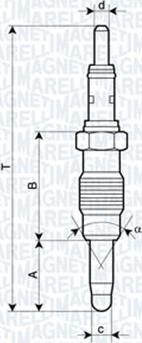 Magneti Marelli 062900011304 - Свеча накаливания autospares.lv