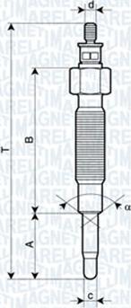 Magneti Marelli 060900770606 - Свеча накаливания autospares.lv