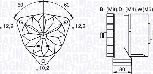 Magneti Marelli 063534699820 - Генератор autospares.lv