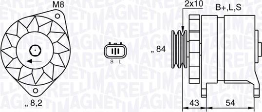 Magneti Marelli 063532625010 - Генератор autospares.lv