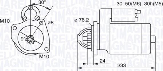 Magneti Marelli 063521074420 - Стартер autospares.lv