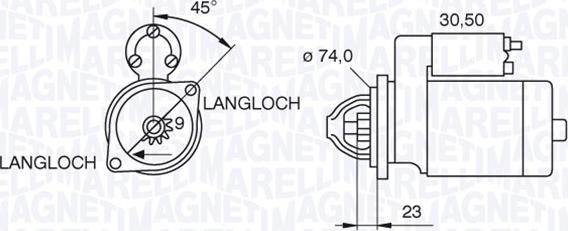 Magneti Marelli 063521070780 - Стартер autospares.lv