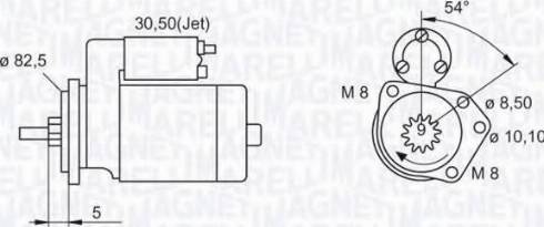 Magneti Marelli 063521071030 - Стартер autospares.lv