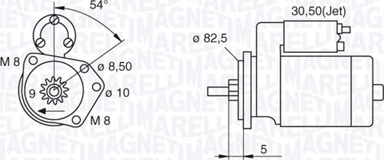 Magneti Marelli 063521120440 - Стартер autospares.lv