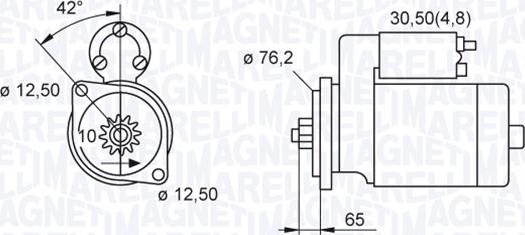 Magneti Marelli 063521230140 - Стартер autospares.lv