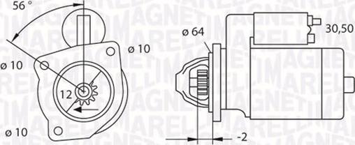 Magneti Marelli 063523622010 - Стартер autospares.lv