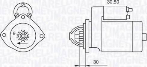 Magneti Marelli 063522300090 - Стартер autospares.lv