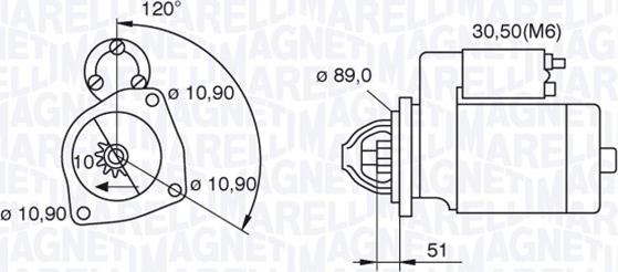 Magneti Marelli 063522310160 - Стартер autospares.lv