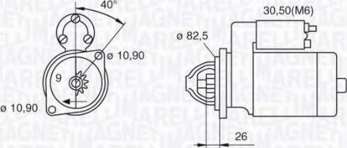 Magneti Marelli 063522230160 - Стартер autospares.lv