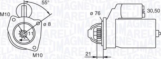 Magneti Marelli 063193001010 - Стартер autospares.lv