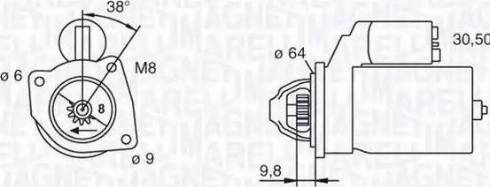 Magneti Marelli 063101018010 - Стартер autospares.lv