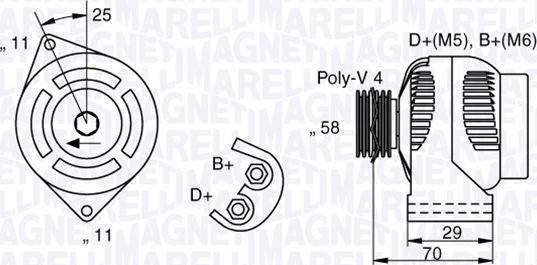 Magneti Marelli 063341896010 - Генератор autospares.lv