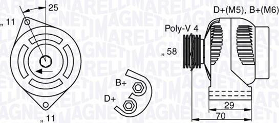 Magneti Marelli 063341702010 - Генератор autospares.lv