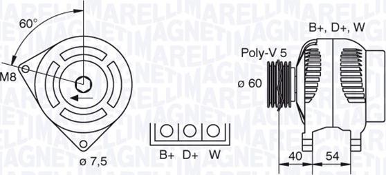 Magneti Marelli 063341730010 - Генератор autospares.lv