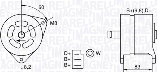 Magneti Marelli 063324264010 - Генератор autospares.lv