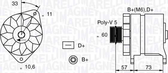 Magneti Marelli 063321156010 - Генератор autospares.lv