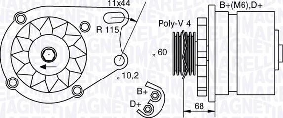 Magneti Marelli 063321747010 - Генератор autospares.lv