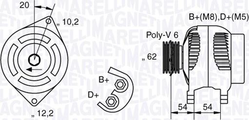 Magneti Marelli 063321729010 - Генератор autospares.lv