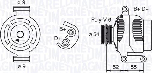 Magneti Marelli 063377493010 - Генератор autospares.lv