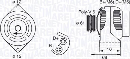 Magneti Marelli 063377492010 - Генератор autospares.lv