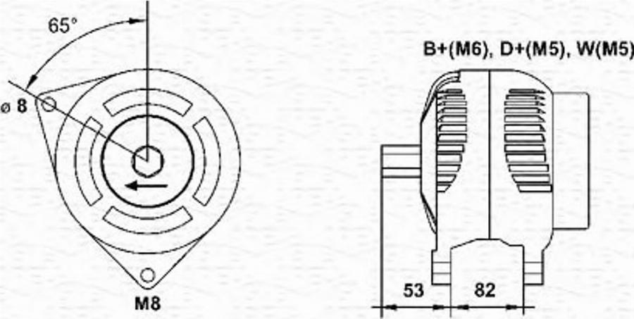 Magneti Marelli 063377464010 - Генератор autospares.lv