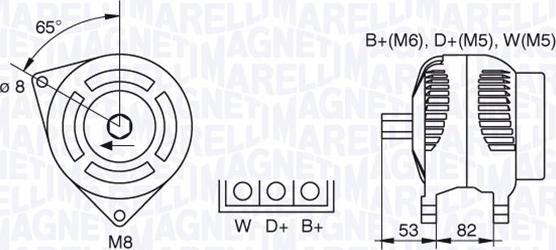 Magneti Marelli 063377461010 - Генератор autospares.lv