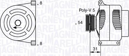 Magneti Marelli 063377426010 - Генератор autospares.lv