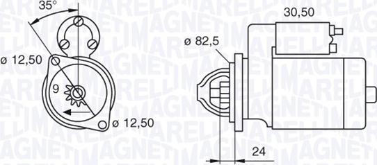 Magneti Marelli 063296843010 - Стартер autospares.lv