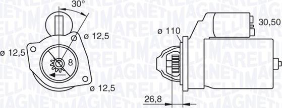 Magneti Marelli 063216851010 - Стартер autospares.lv