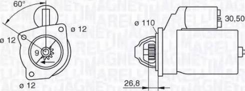 Magneti Marelli 063216831010 - Стартер autospares.lv