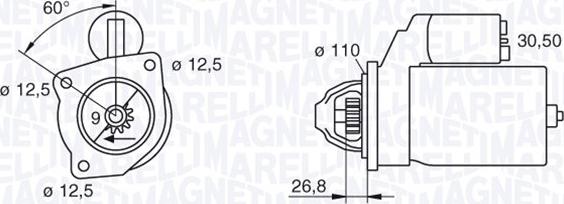 Magneti Marelli 063216731010 - Стартер autospares.lv
