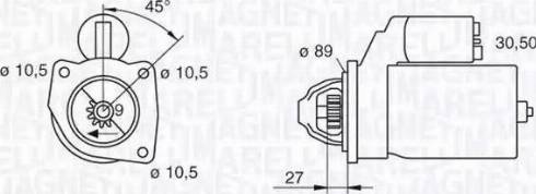 Magneti Marelli 063216733010 - Стартер autospares.lv