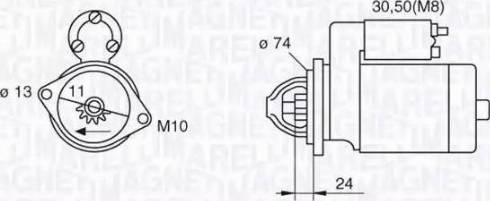 Magneti Marelli 063280059010 - Стартер autospares.lv