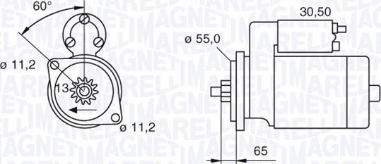 Magneti Marelli 063280051010 - Стартер autospares.lv