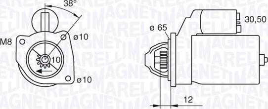 Magneti Marelli 063280060010 - Стартер autospares.lv