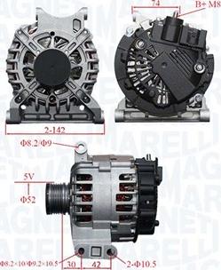 Magneti Marelli 063739065010 - Генератор autospares.lv