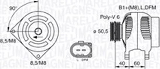 Magneti Marelli 063730007010 - Генератор autospares.lv