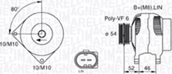 Magneti Marelli 063730031010 - Генератор autospares.lv