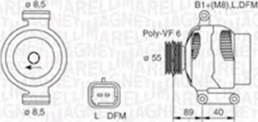 Magneti Marelli 063731544010 - Генератор autospares.lv