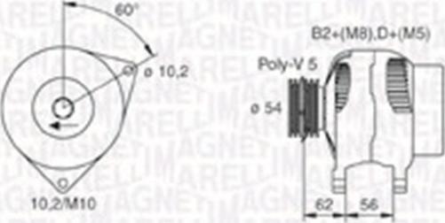 Magneti Marelli 063731748010 - Генератор autospares.lv