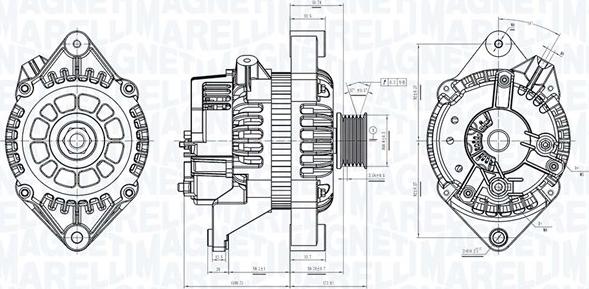 Magneti Marelli 063730861010 - Генератор autospares.lv