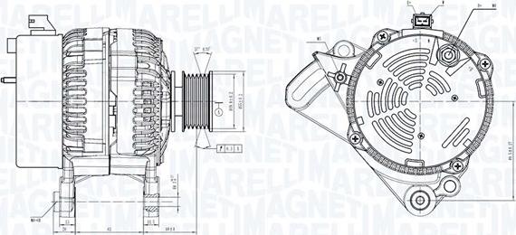 Magneti Marelli 063730733010 - Генератор autospares.lv