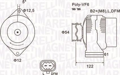 Magneti Marelli 063731994010 - Генератор autospares.lv