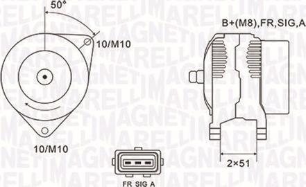 Magneti Marelli 063731941010 - Генератор autospares.lv