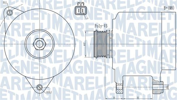 Magneti Marelli 063731906010 - Генератор autospares.lv